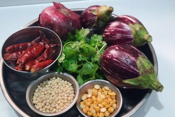 Tamil recipes Kathirikai Pachadi